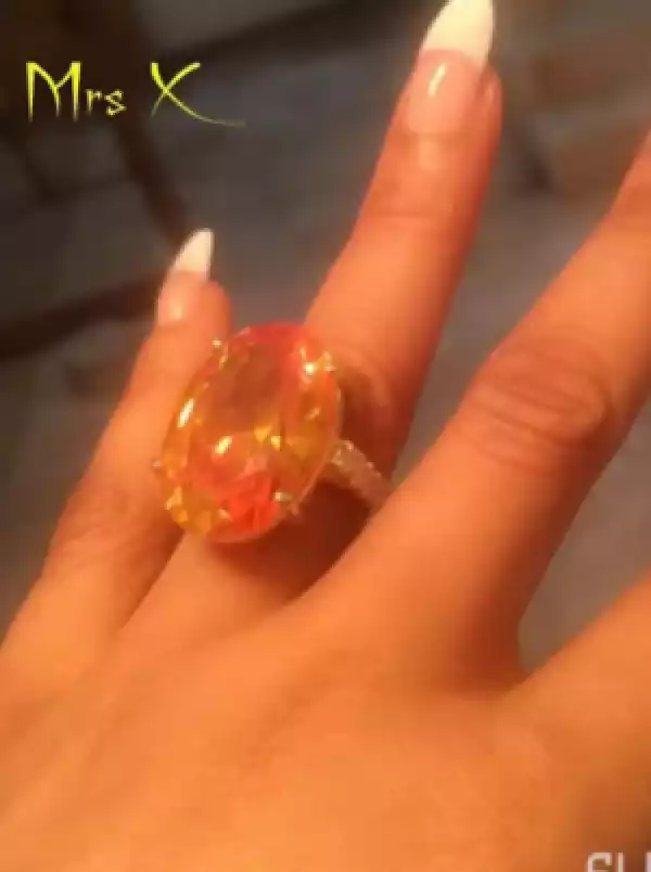Tonto Dikeh-Churchill Shows Off Her Beautiful Wedding Ring [See Photos]